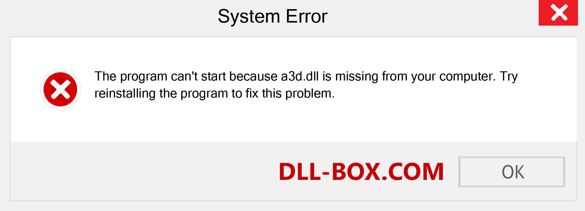  a3d.dll file is missing?. Download for Windows 7, 8, 10 - Fix  a3d dll Missing Error on Windows, photos, images